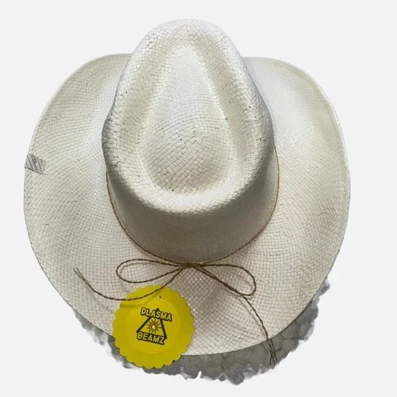 Classic Hat Co. White Straw 10gal Cowgirl Hat 60cm - Picture 4 of 15
